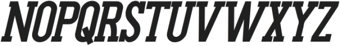Gluttoner Slab ExtraBold Italic otf (700) Font UPPERCASE