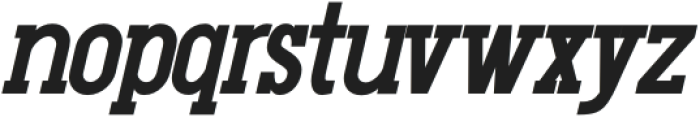 Gluttoner Slab ExtraBold Italic otf (700) Font LOWERCASE