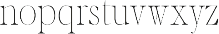 glamour luxury Thin otf (100) Font LOWERCASE