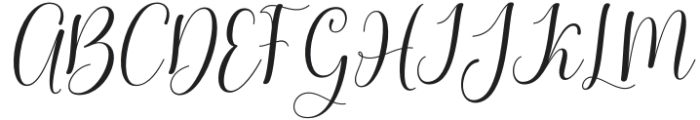 glowing script Regular otf (400) Font UPPERCASE