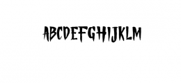 Gloomy Night.ttf Font UPPERCASE