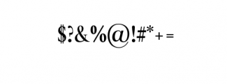 glamourluxury-Bold.otf Font OTHER CHARS