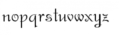 Gladly Ornate Font LOWERCASE