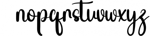 Glamour - Modern Handwritten Font Font LOWERCASE