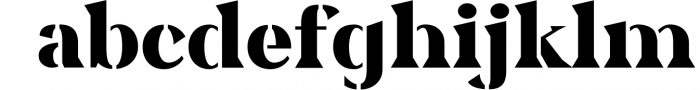 Glarid Stencil Font LOWERCASE