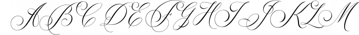 Glaston Romantic Calligraphy 1 Font UPPERCASE