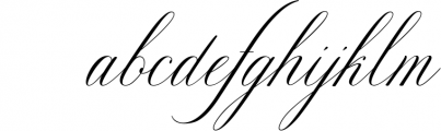 Glaston Romantic Calligraphy 1 Font LOWERCASE