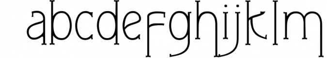 Gleams Serif Display Font LOWERCASE