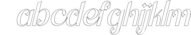 Glenite Elegante 3 Font LOWERCASE