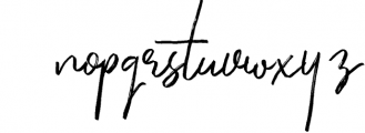 Gloriant Signature Script 1 Font LOWERCASE