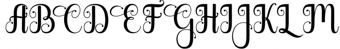 Gloritta Font UPPERCASE