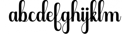 Gloritta Font LOWERCASE