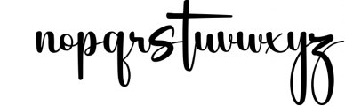 Glory Signature Font LOWERCASE