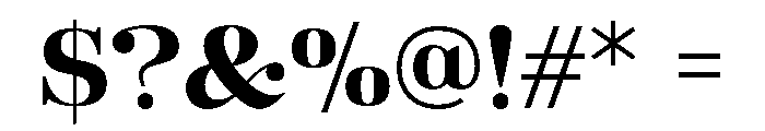 GLAMOROUS-Regular Font OTHER CHARS