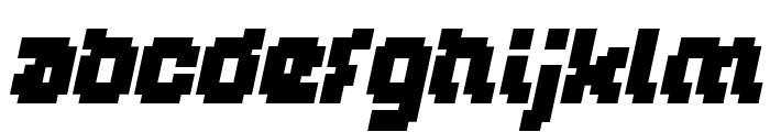 GLITCH Bold Italic Font LOWERCASE