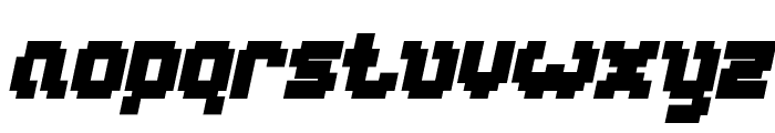 GLITCH Bold Italic Font LOWERCASE