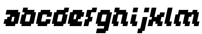 GLITCH Italic Font LOWERCASE
