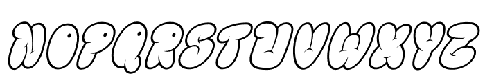 GLOREST SHUFLE OUTLINE Italic Font UPPERCASE