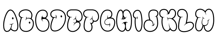 GLOREST SHUFLE OUTLINE Font UPPERCASE