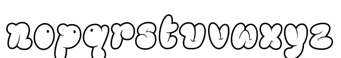 GLOREST SHUFLE OUTLINE Font LOWERCASE