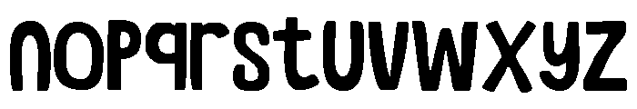 GLUBIO Regular Font LOWERCASE