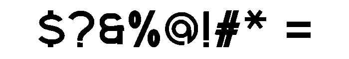 Glacier Free Regular Font OTHER CHARS