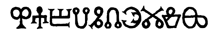 Glagolitic AOE Font OTHER CHARS