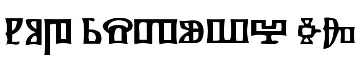 Glagolitsa Font LOWERCASE