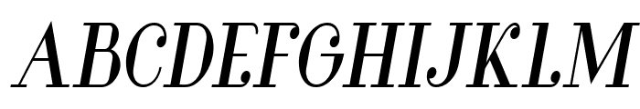 Glamor Bold Condensed Italic Font UPPERCASE