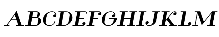 Glamor Bold Extended Italic Font UPPERCASE