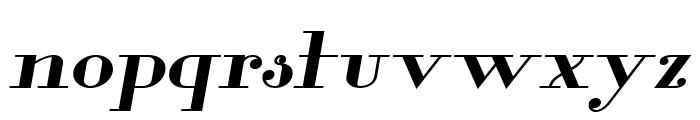 Glamor Bold Extended Italic Font LOWERCASE