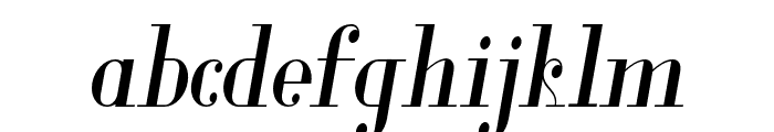 Glamor-CondensedItalic Font LOWERCASE