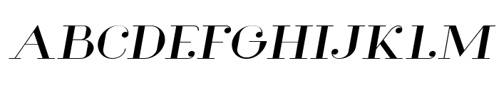 Glamor Extended Italic Font UPPERCASE