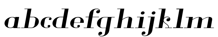 Glamor Extended Italic Font LOWERCASE
