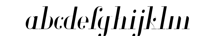 Glamor Light Condensed Italic Font LOWERCASE