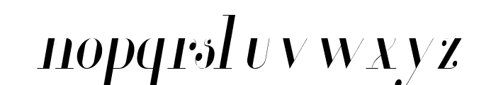 Glamor Light Condensed Italic Font LOWERCASE