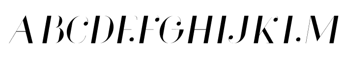 Glamor Light Italic Font UPPERCASE