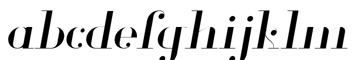 Glamor Light Italic Font LOWERCASE