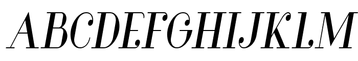Glamor Medium Condensed Italic Font UPPERCASE