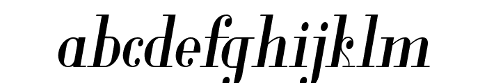 Glamor Medium Condensed Italic Font LOWERCASE