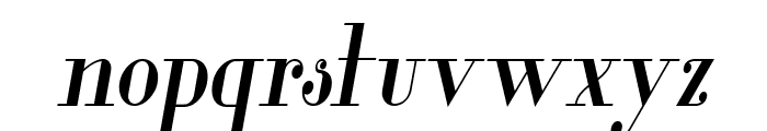 Glamor Medium Condensed Italic Font LOWERCASE
