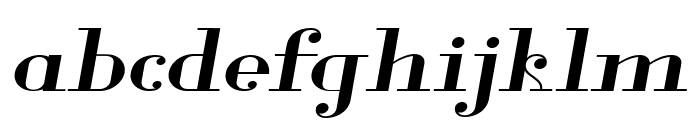 Glamor Medium Extended Italic Font LOWERCASE