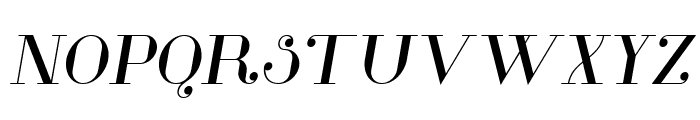 Glamor Medium Italic Font UPPERCASE