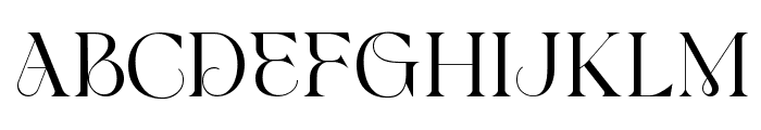 Glamore Font UPPERCASE