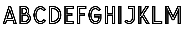 Glaschu Inline Font UPPERCASE