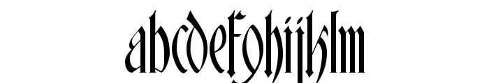 Glastonbury Font LOWERCASE