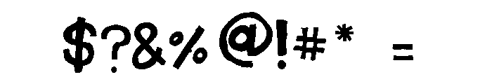 Glavamanage Free Font OTHER CHARS