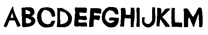 Glavamanage Free Font UPPERCASE