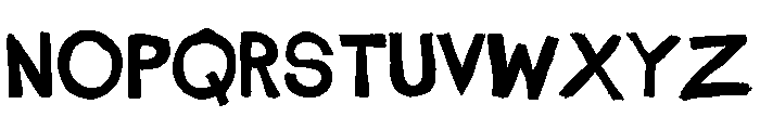 Glavamanage Free Font UPPERCASE