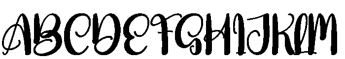 Gleaming Font UPPERCASE